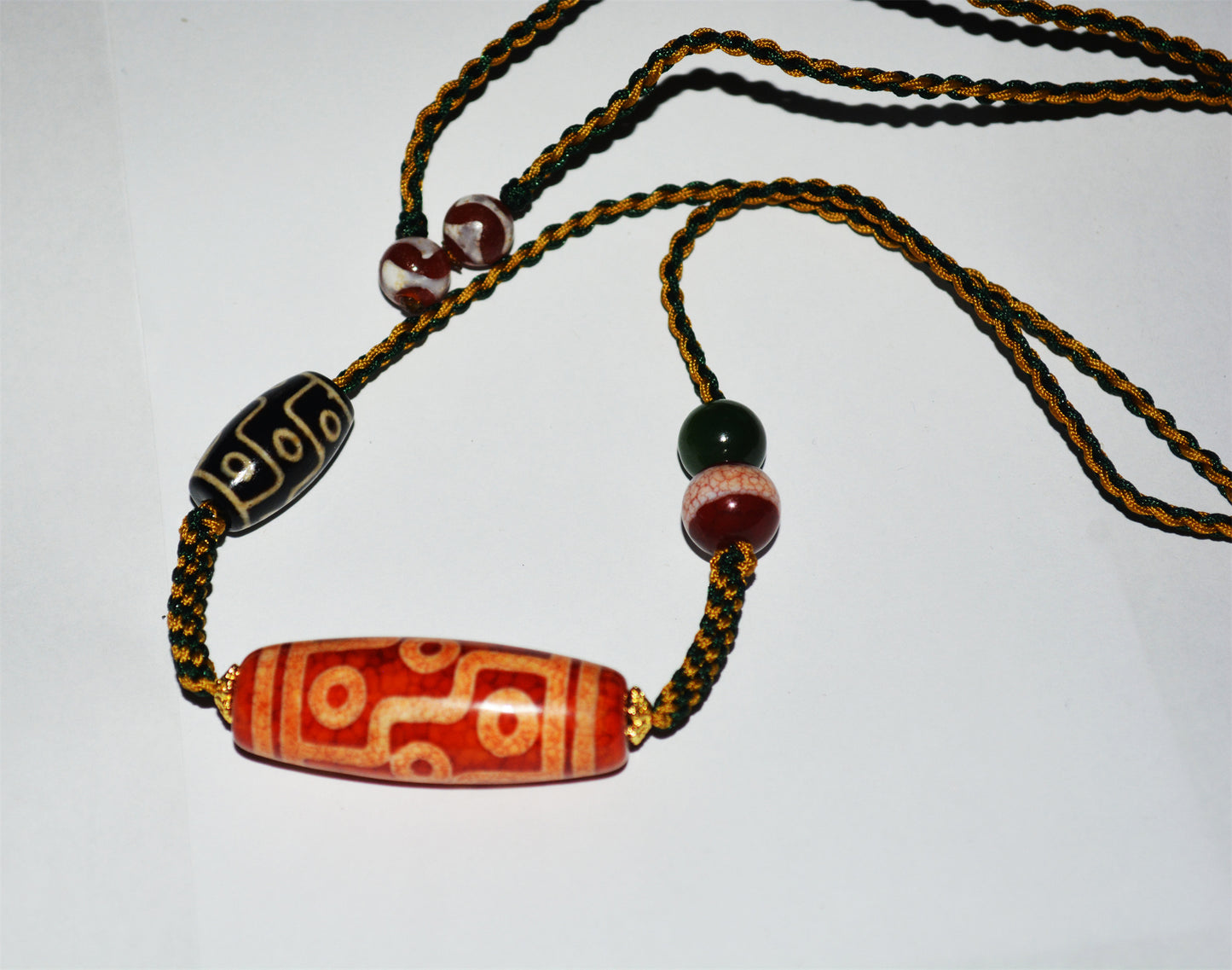Genuine Tibetan Old Ancient Nine Eyes Dzi Bead Pendant Amulet Himalayan Agate Pure 9 Eyed Gzi Old Real Talisman Bracelet