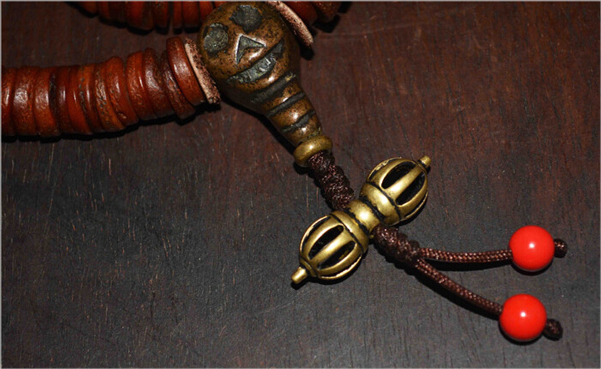 Genuine Tibetan Old Antique Kapala Bone Mala Prayer Beads 108 Rosary Bracelet Himalayan Real 108 Buddhism Worry Necklace Amulet