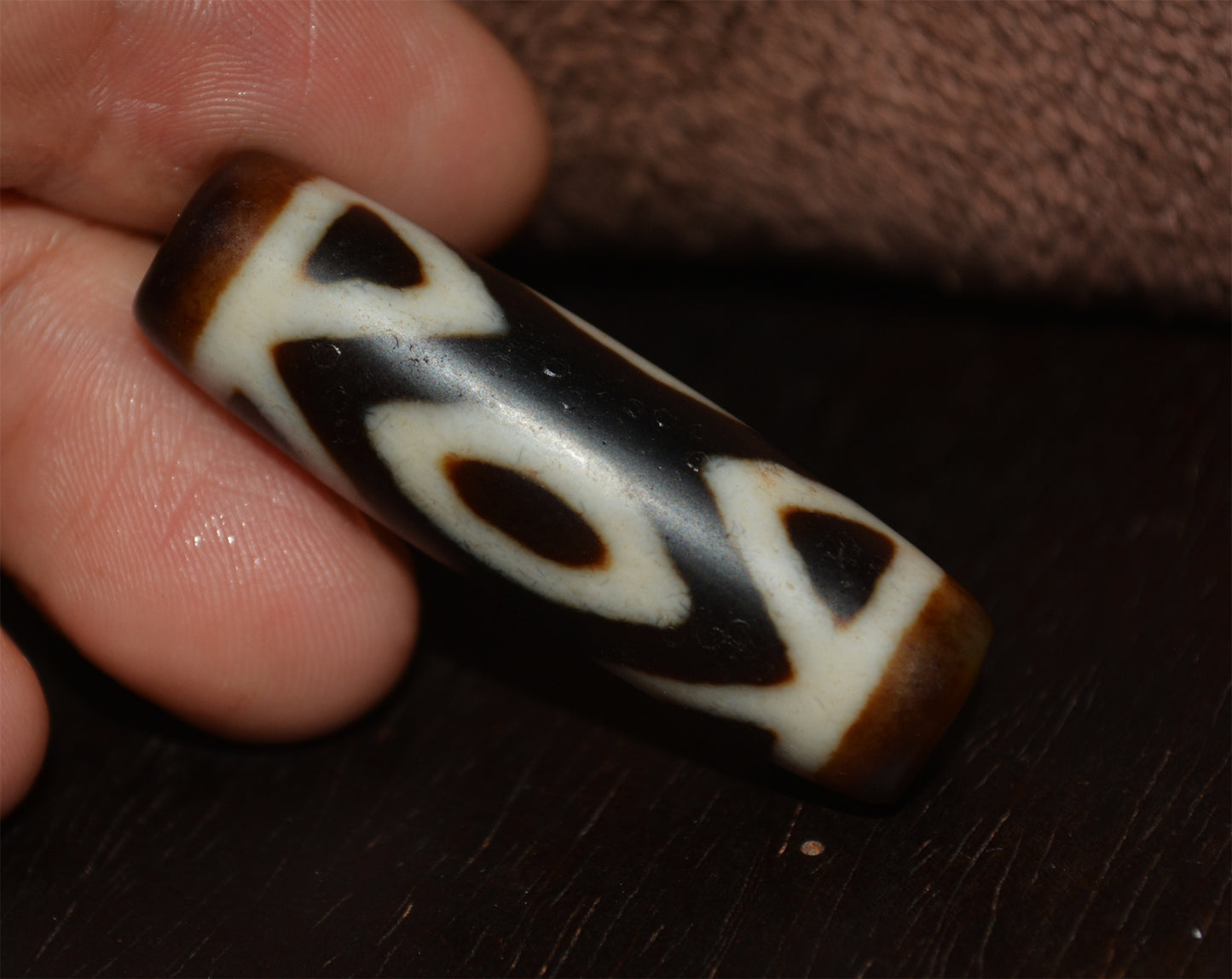 Himalayan Ancient Nine Eyes Dzi Bead Amulet Tibet Genuine Pendant Agate Pure Three Eyed Gzi Old Antique Talisman Bracelet Authentic