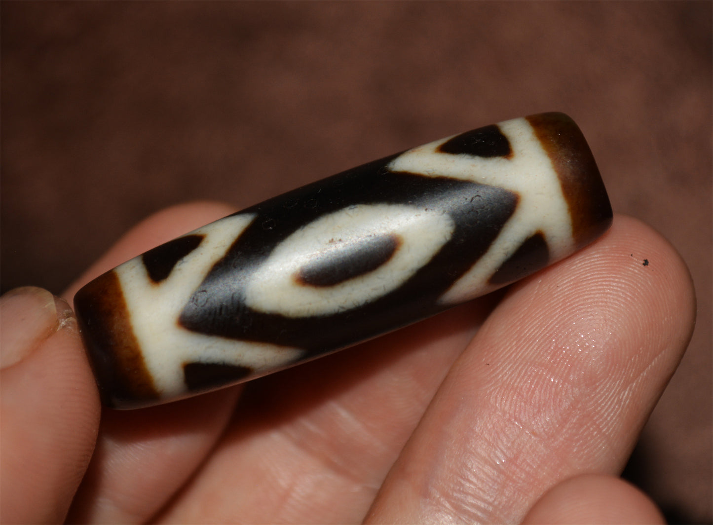 Himalayan Ancient Nine Eyes Dzi Bead Amulet Tibet Genuine Pendant Agate Pure Three Eyed Gzi Old Antique Talisman Bracelet Authentic