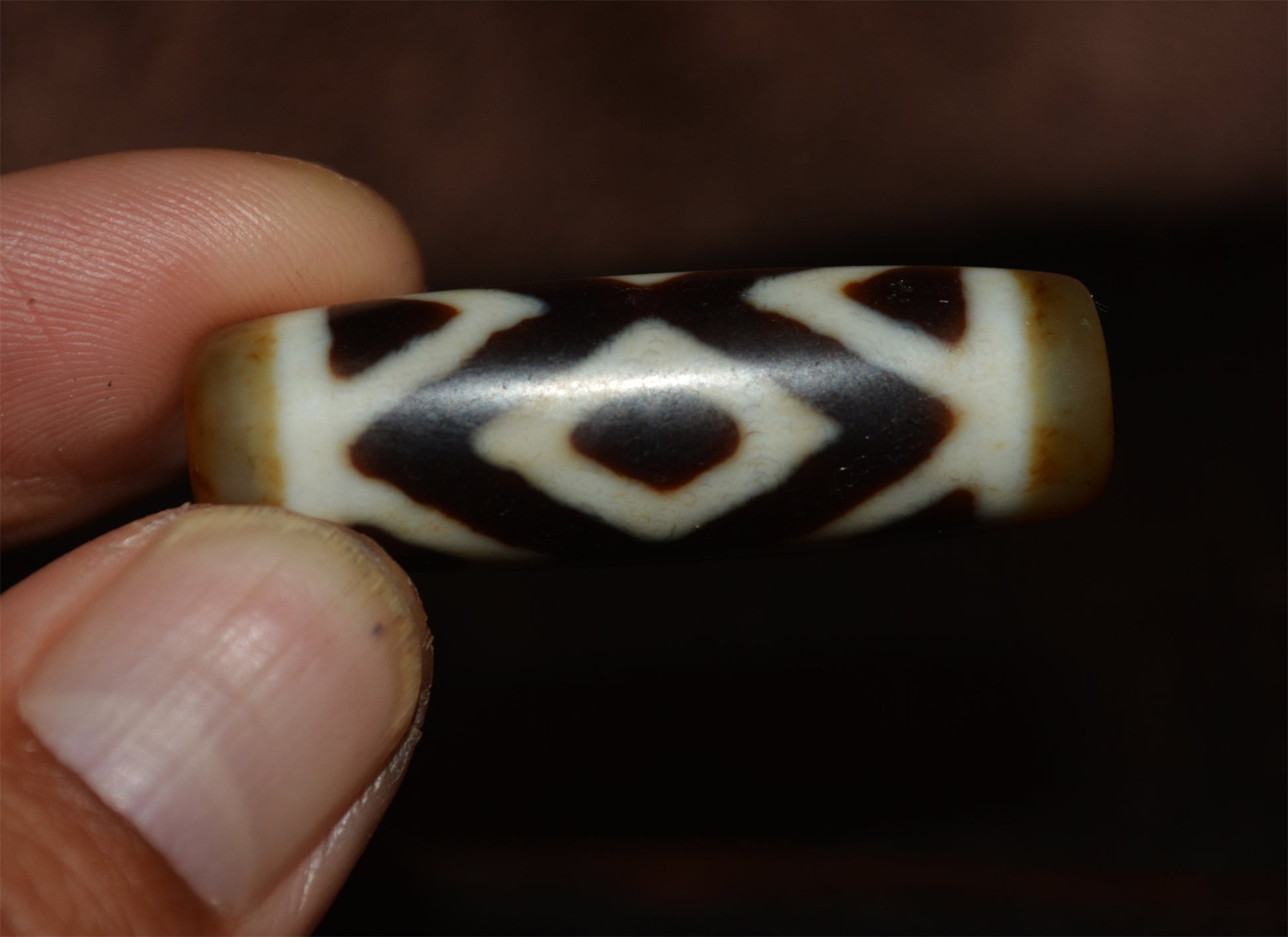 Himalayan Ancient Nine Eyes Dzi Bead Amulet Tibet Genuine Pendant Agate Pure Three Eyed Gzi Old Talisman Bracelet Authentic