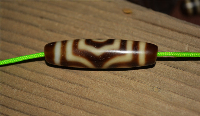 Himalayan Ancient Three Eyes Dzi Bead Amulet Tibet Genuine Pendant Agate Pure 3 Eyed Gzi Old Antique Talisman Bracelet Authentic