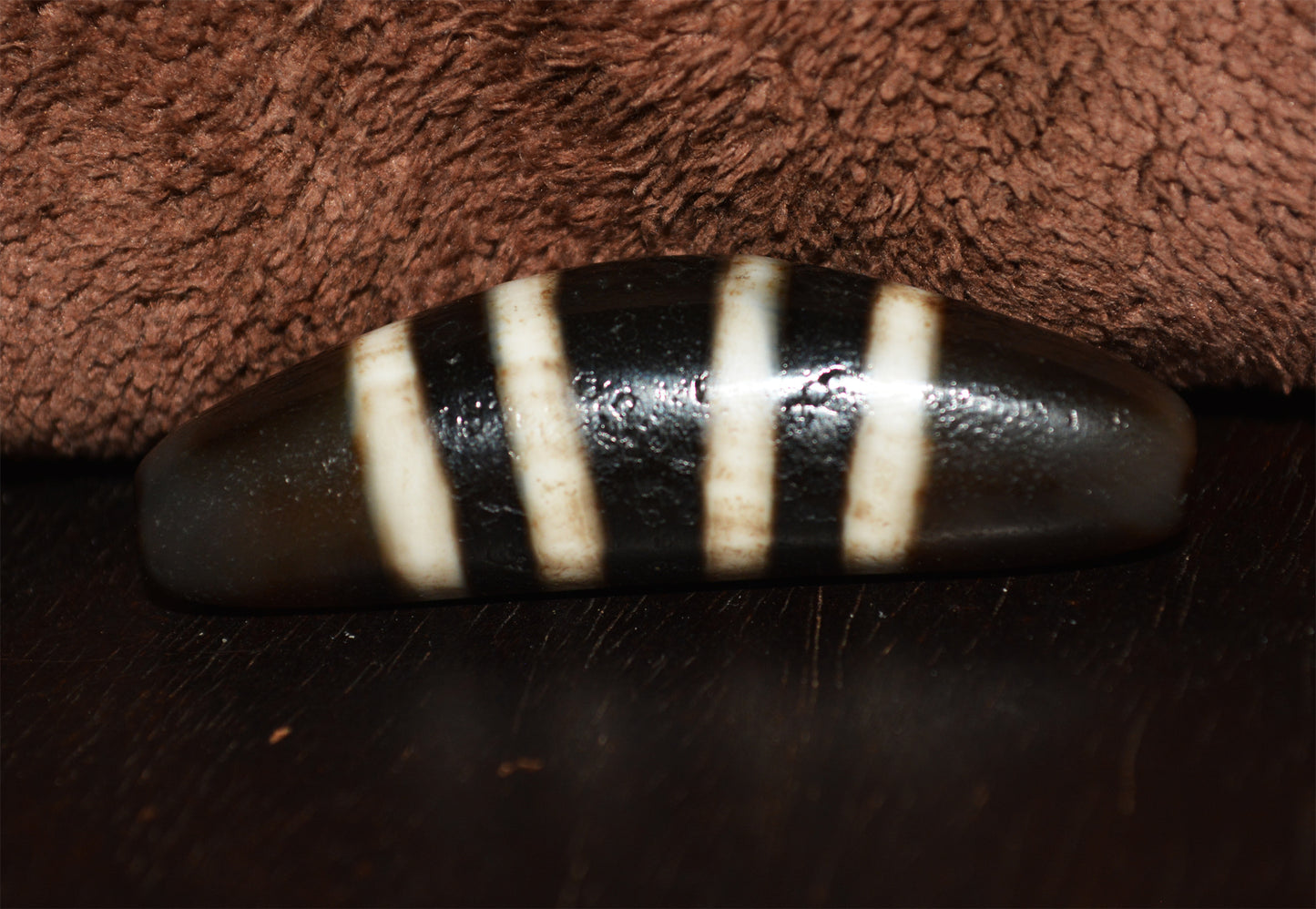 Himalayan Old Ancient Four Seven Stripes Dzi Bead 4 Striped Amulet Real Tibet Agate Gzi
