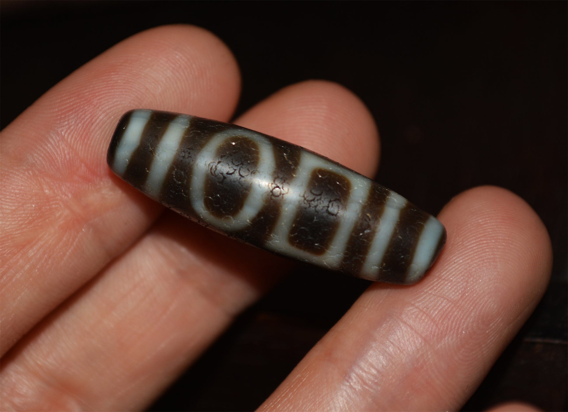 Himalayas Ancient Heaven and Earth Dzi Bead Real Sakor Namkor Pendant Amulet Tibet Agate Genuine Gzi Old Antique Tibet Talisman Bracelet