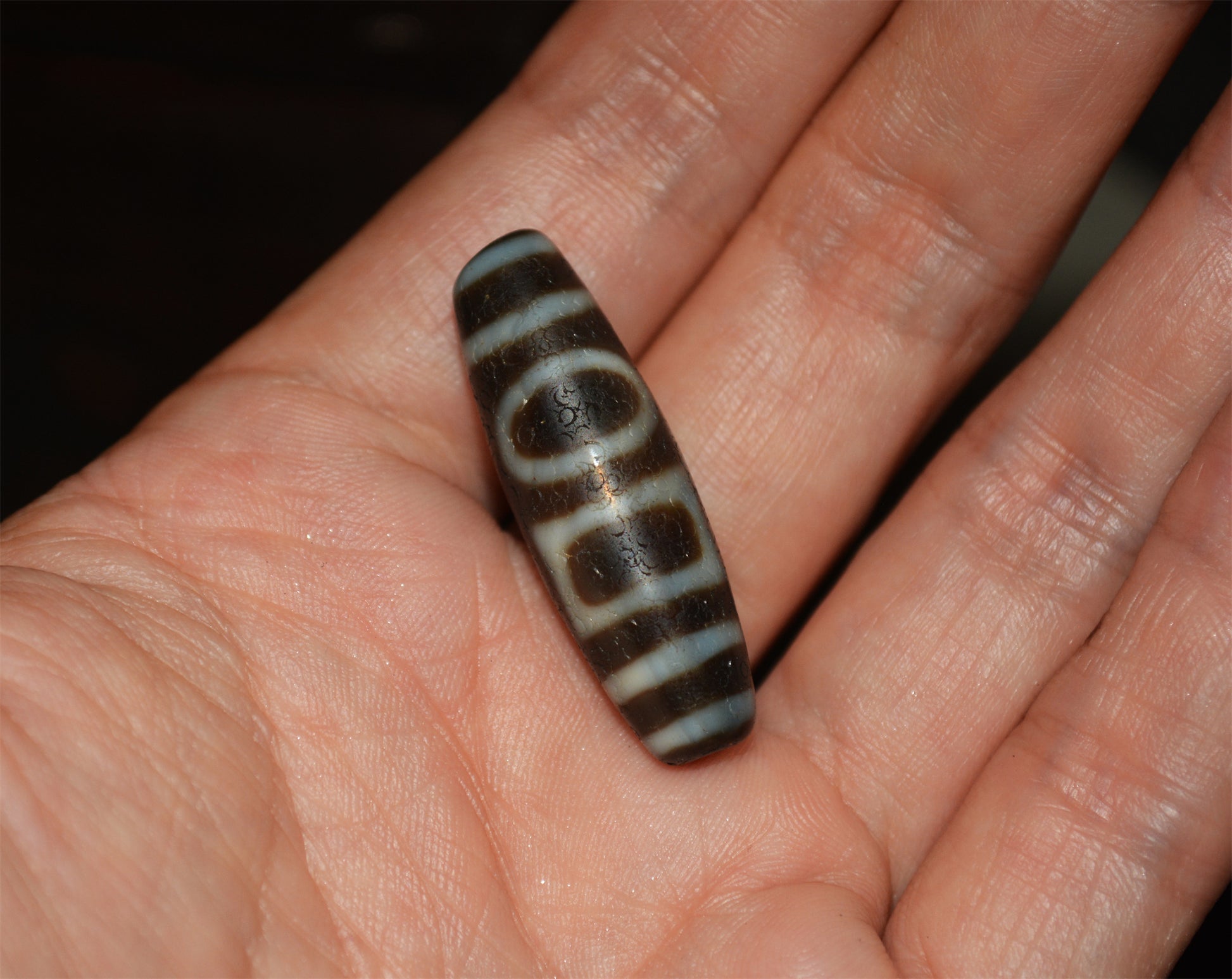 Himalayas Ancient Heaven and Earth Dzi Bead Real Sakor Namkor Pendant Amulet Tibet Agate Genuine Gzi Old Antique Tibet Talisman Bracelet