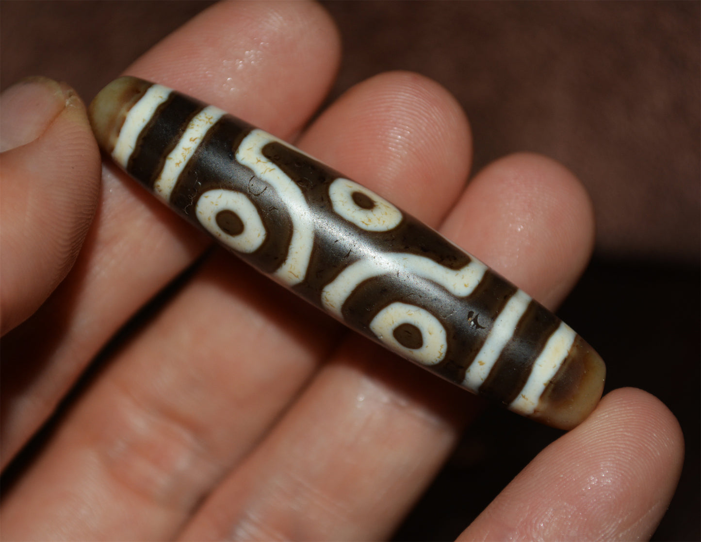 Himalayas Ancient Six Eyes Dzi Bead Amulet Real Tibetan Pendant Agate Pure 6 Eyed Gzi Old Antique Genuine Talisman Bracelet