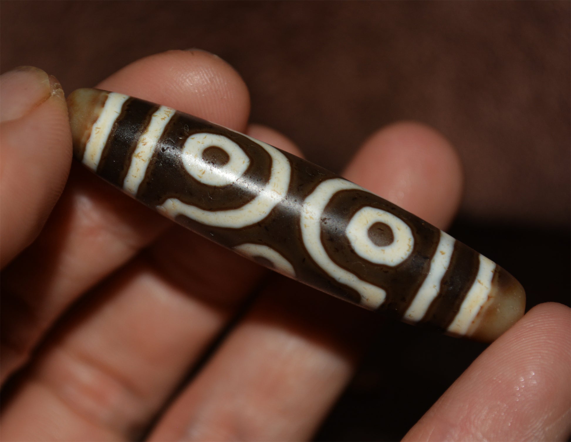 Himalayas Ancient Six Eyes Dzi Bead Amulet Real Tibetan Pendant Agate Pure 6 Eyed Gzi Old Antique Genuine Talisman Bracelet