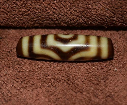 Real Ancient Tibetan Three Eyes Dzi Bead Amulet Pendant Himalayan Old Antique Genuine Agate 3 Eyed Pure Gzi Talisman Bracelet