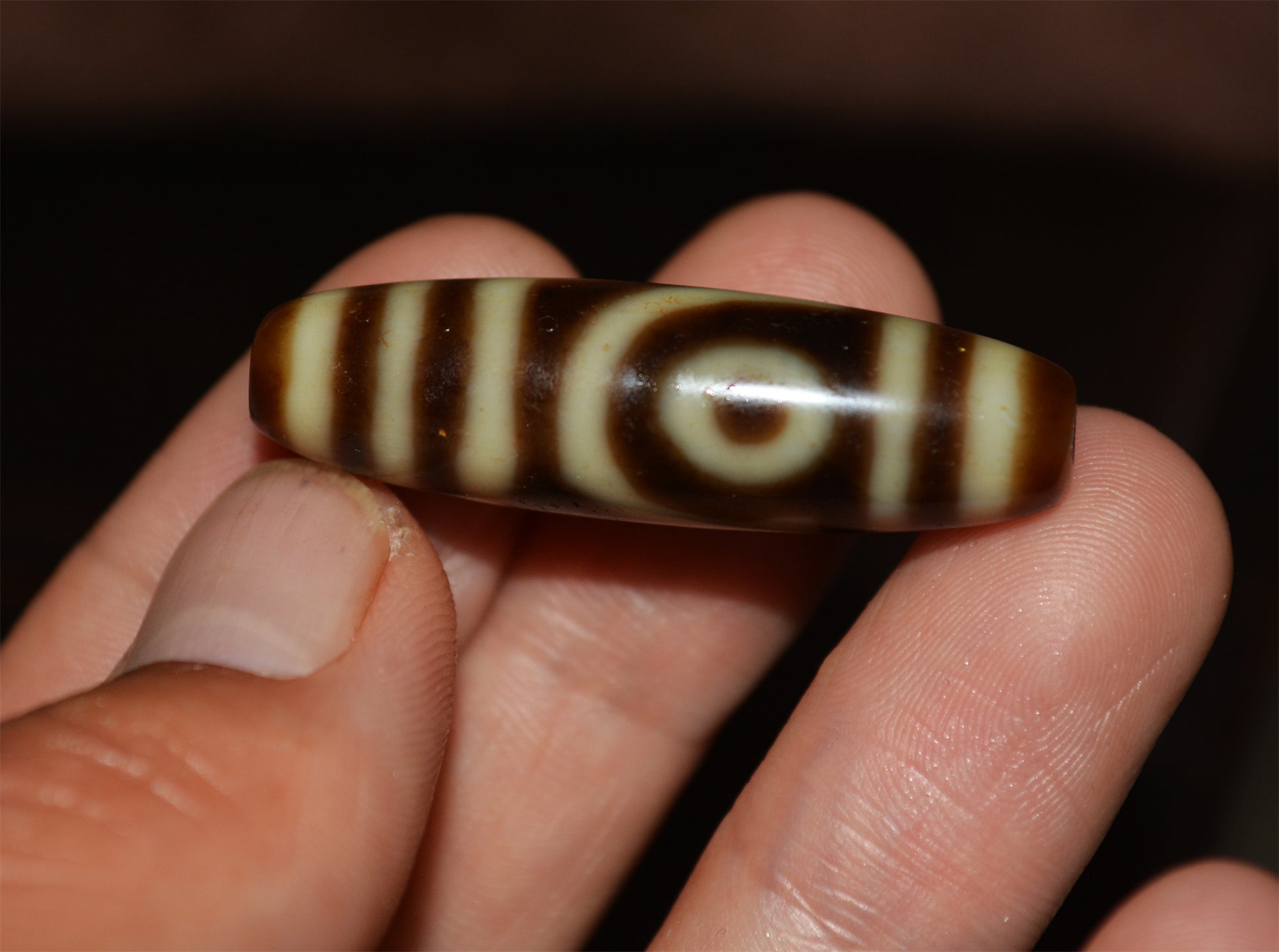 Real Ancient Tibetan Two Eyed Dzi Bead Amulet Himalayan Pendant Agate Pure 2 Eyes Gzi Old Genuine Talisman Bracelet