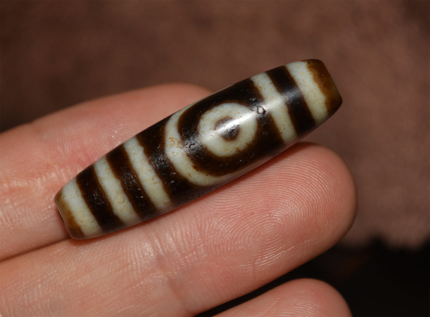 Real Ancient Tibetan Two Eyes Dzi Bead Amulet Himalayan Pendant Agate Pure 2 Eyed Gzi Old Genuine Talisman Bracelet