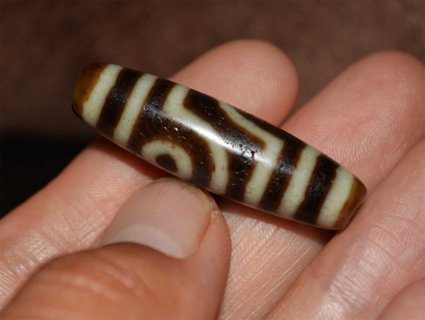 Real Ancient Tibetan Two Eyes Dzi Bead Amulet Himalayan Pendant Agate Pure 2 Eyed Gzi Old Genuine Talisman Bracelet