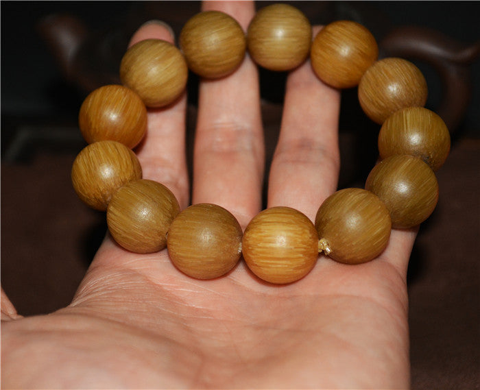 Real Chinese Old Antique Horn Bracelet Mala Prayer Beads Tibetan Genuine Himalayas Rosary