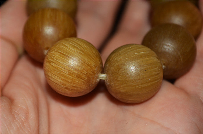 Real Chinese Old Antique Horn Bracelet Mala Prayer Beads Tibetan Genuine Himalayas Rosary