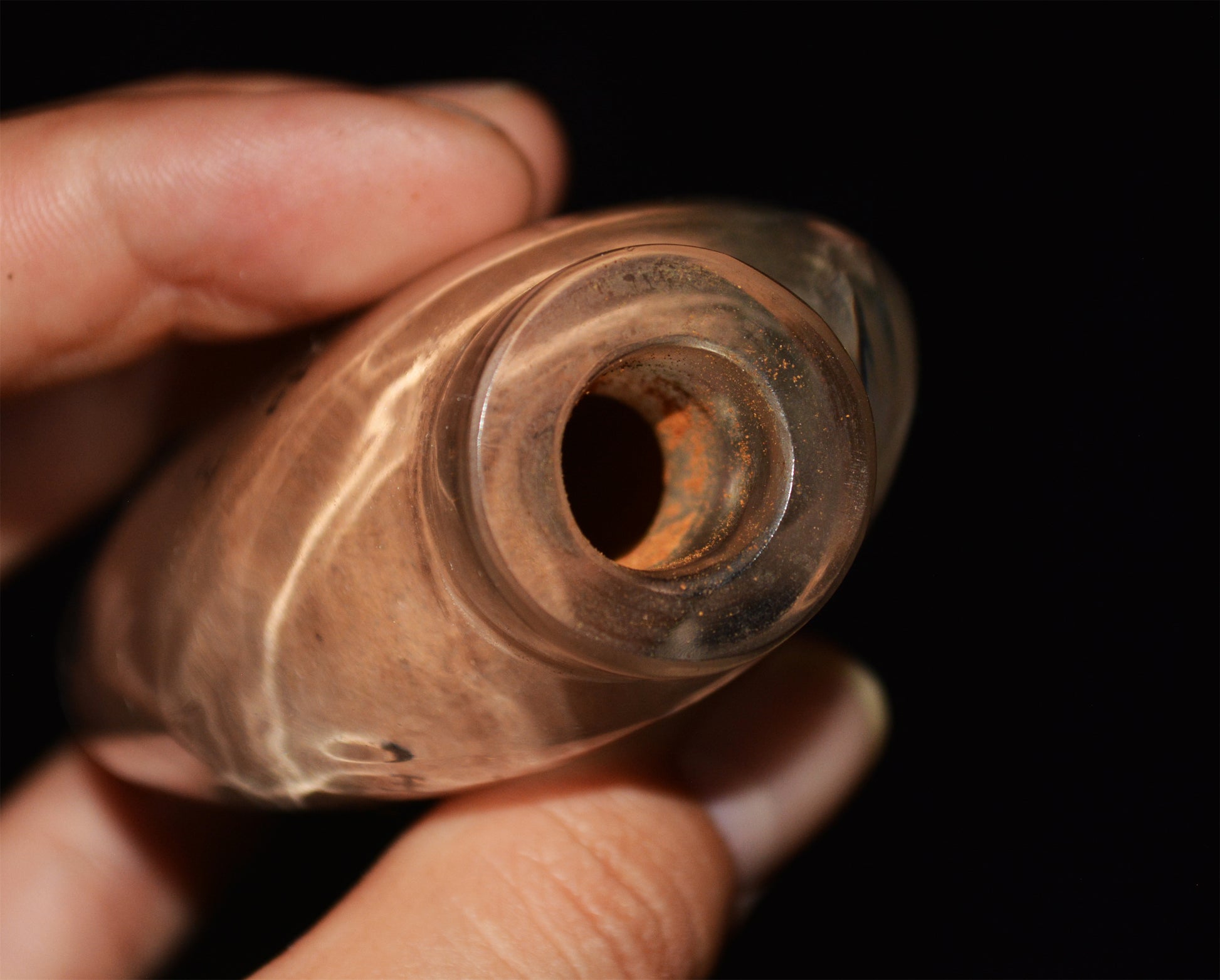 Real Chinese Old Antique Peking Glass Snuff Bottle Inside Painted Hand Oriental Collectable Mashaoxuan Qing Dynasty