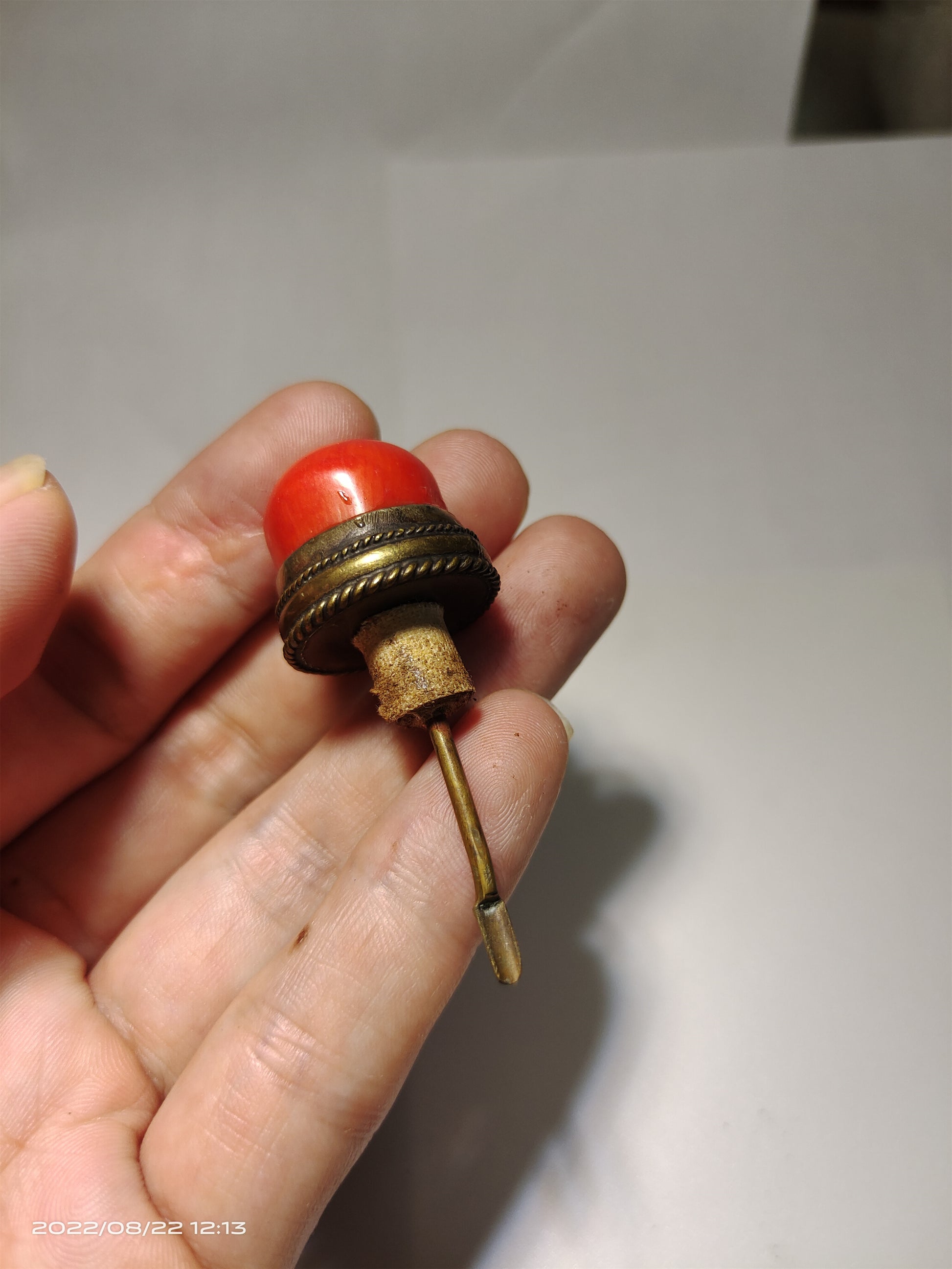 Real Chinese Old Antique Peking Glass Snuff Bottle Inside Painted Hand Yezhongsan Oriental Collectable