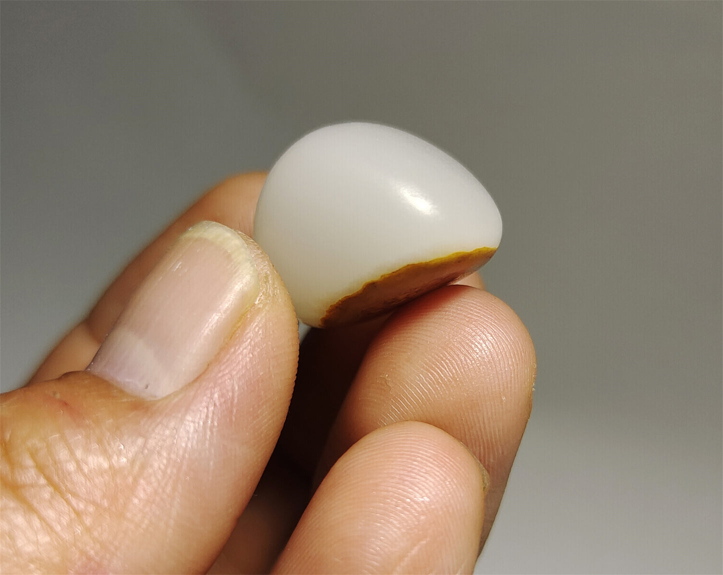 Real Chinese Old Antique White Hetian Jade Pendant Nephrite Hotan Beads Genuine River Pebble Mutton Fat  Authentic natural