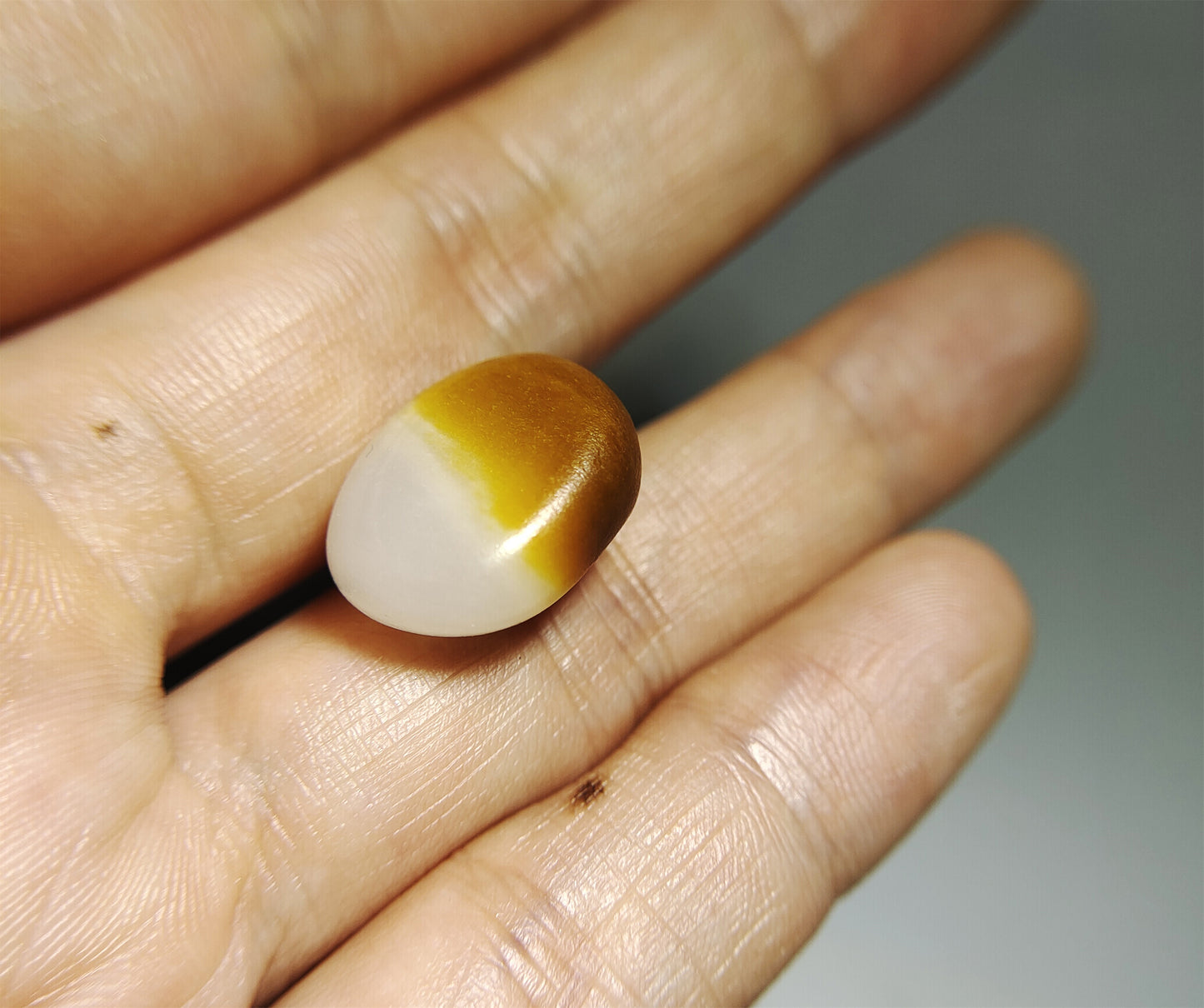 Real Chinese Old Antique White Hetian Jade Pendant Nephrite Hotan Beads Genuine Yellow River Pebble Mutton Fat  Authentic natural