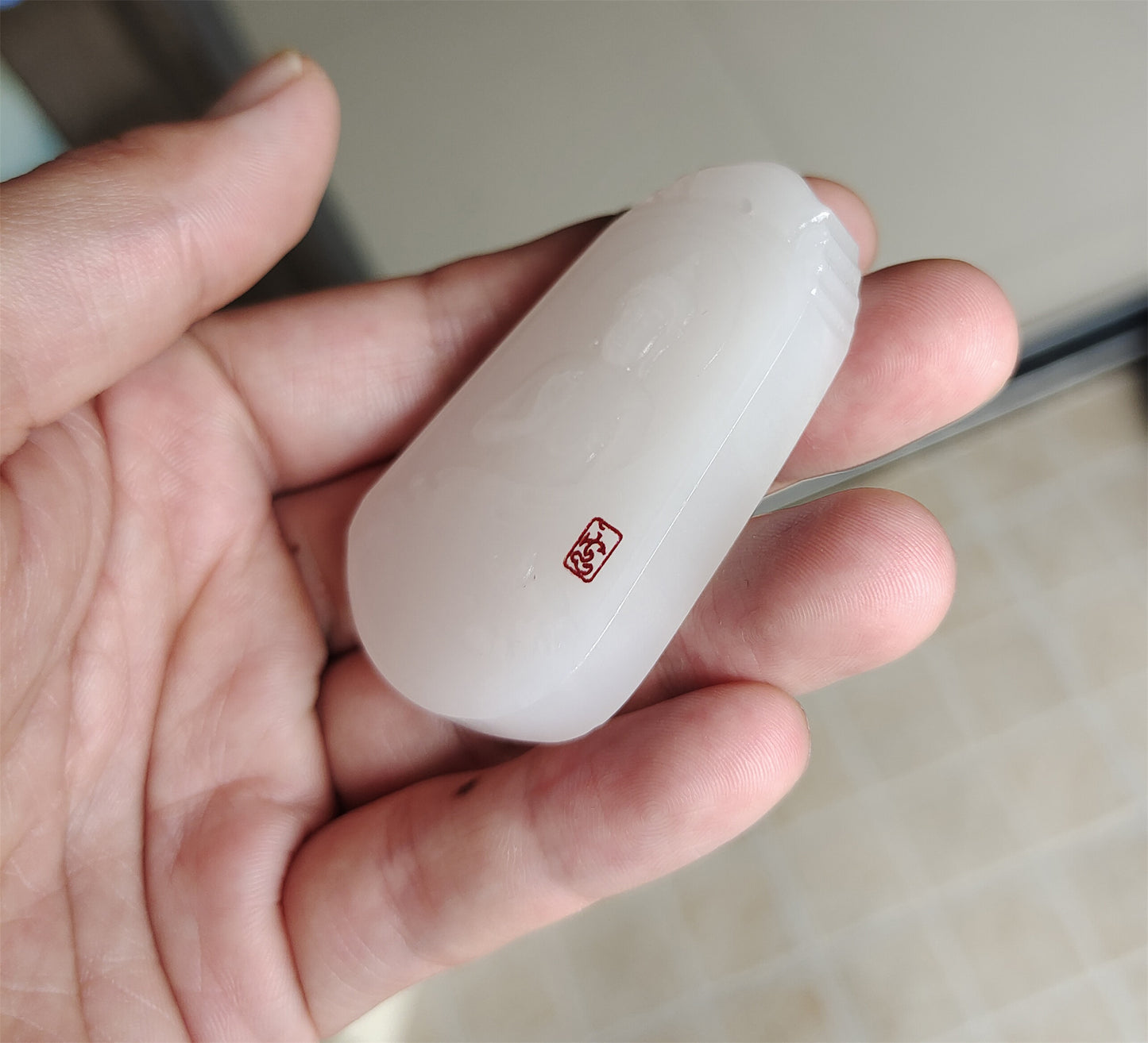 Real Chinese Old Antique White Hetian Jade Shakyamuni Buddha Pendant Nephrite Hotan Guanyin Genuine River Pebble Mutton Fat  Authentic natural