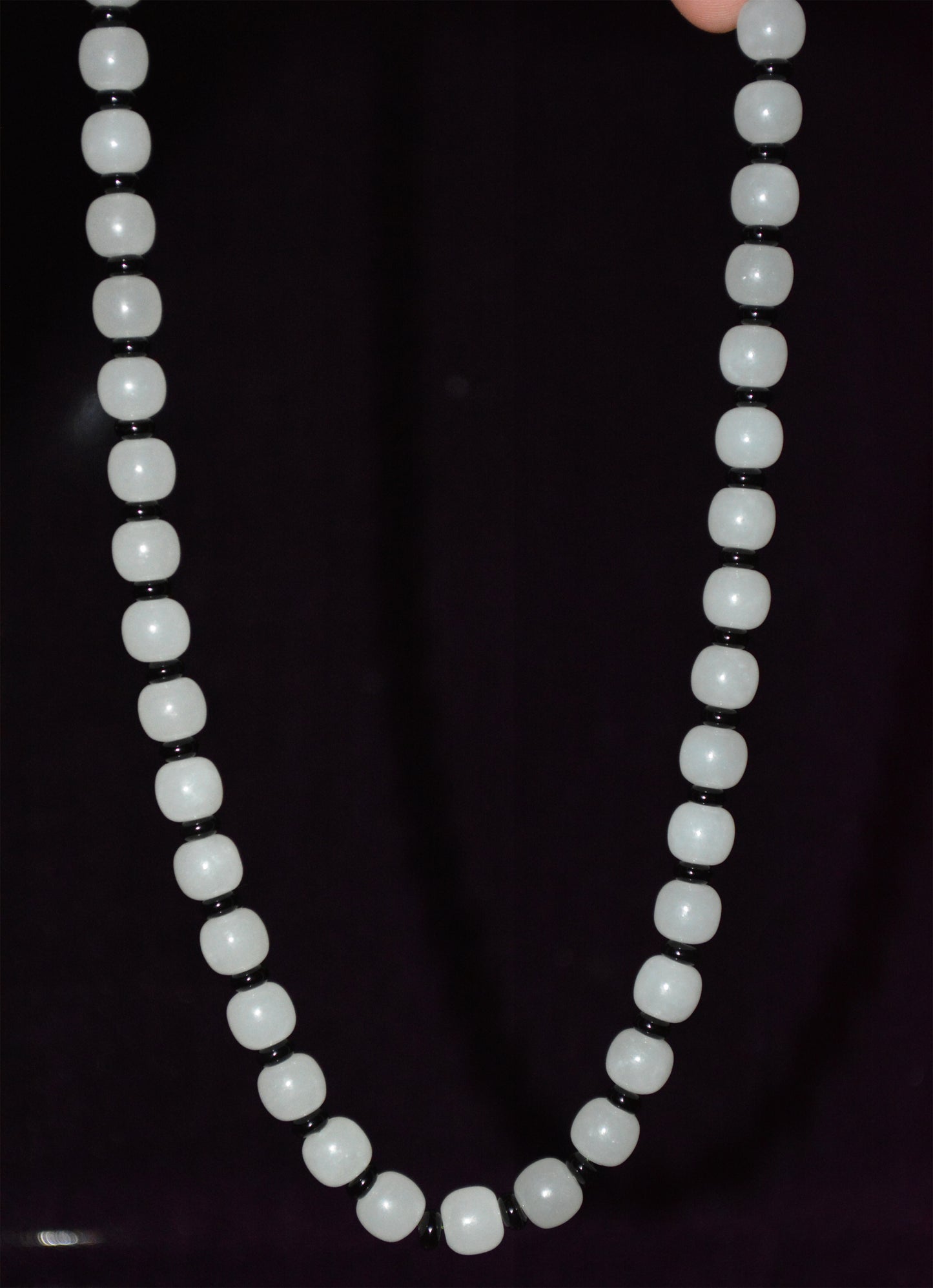 Real Chinese Old Antique White Hetian Jade Bracelet Nephrite Hotan Mala Prayer Beads Rosary Genuine River Pebble Mutton Fat  Authentic Natural