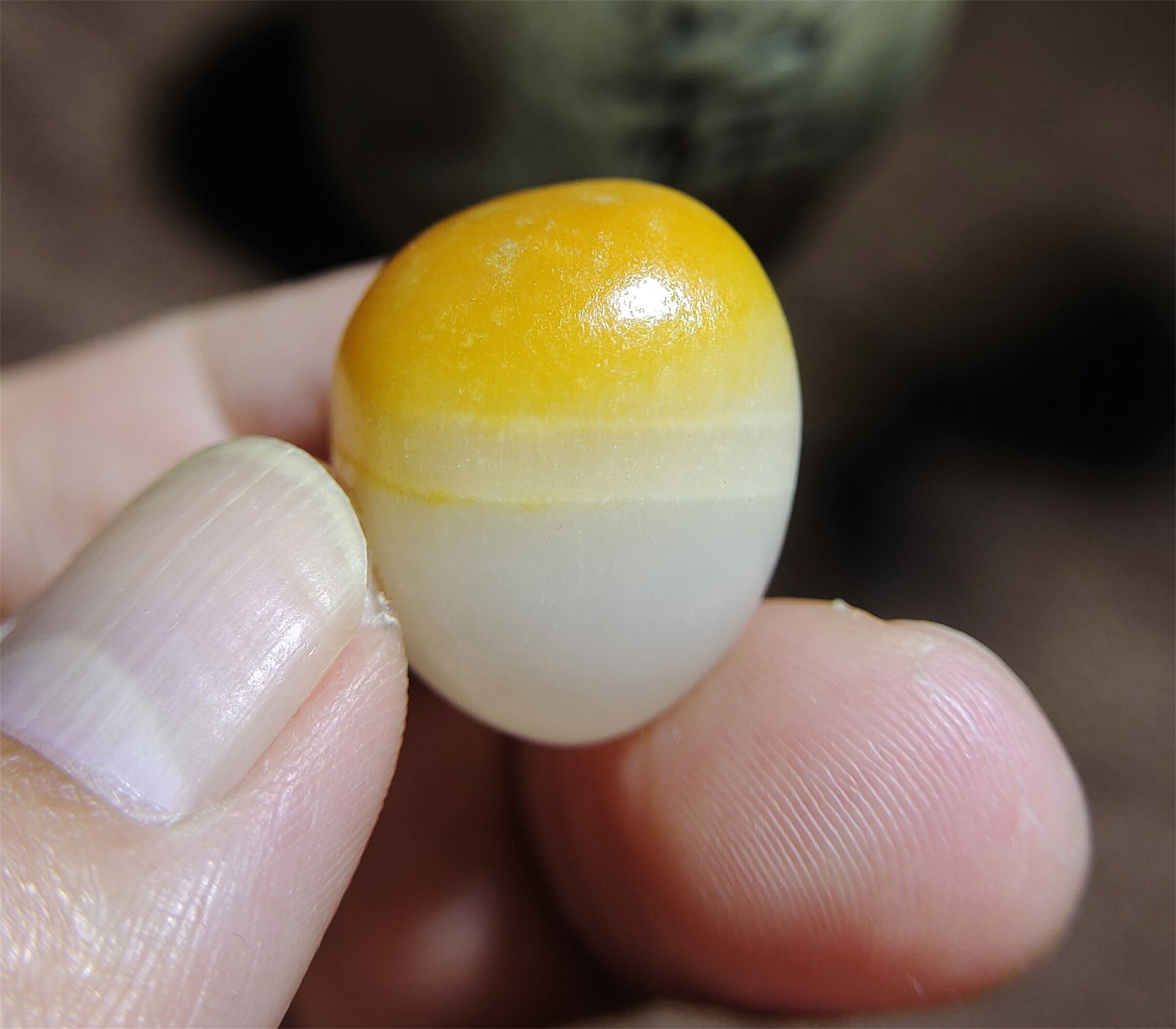 Real Chinese White Hetian Jade Pendant Natural Nephrite Hotan Bead Old Antique Genuine River Pebble Mutton Fat Authentic