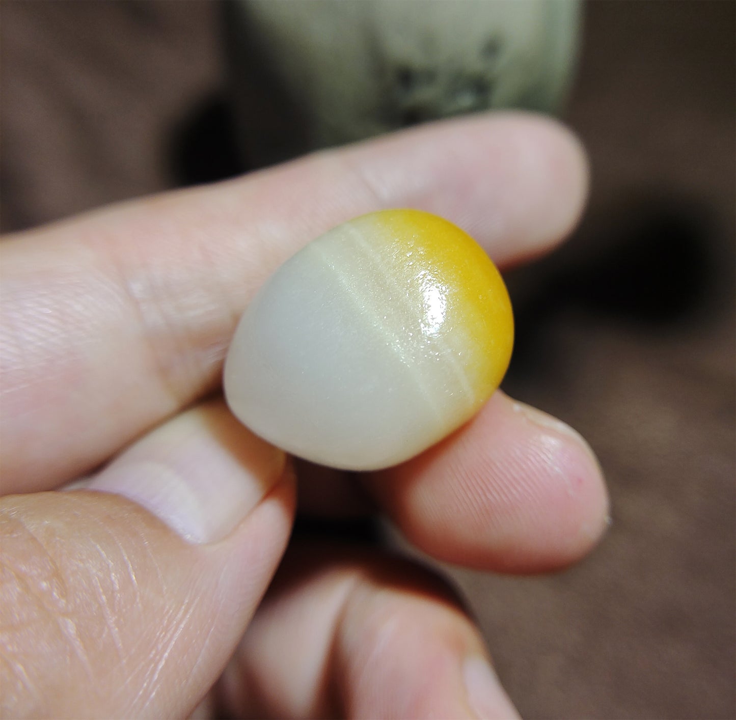 Real Chinese White Hetian Jade Pendant Natural Nephrite Hotan Bead Old Antique Genuine River Pebble Mutton Fat Authentic