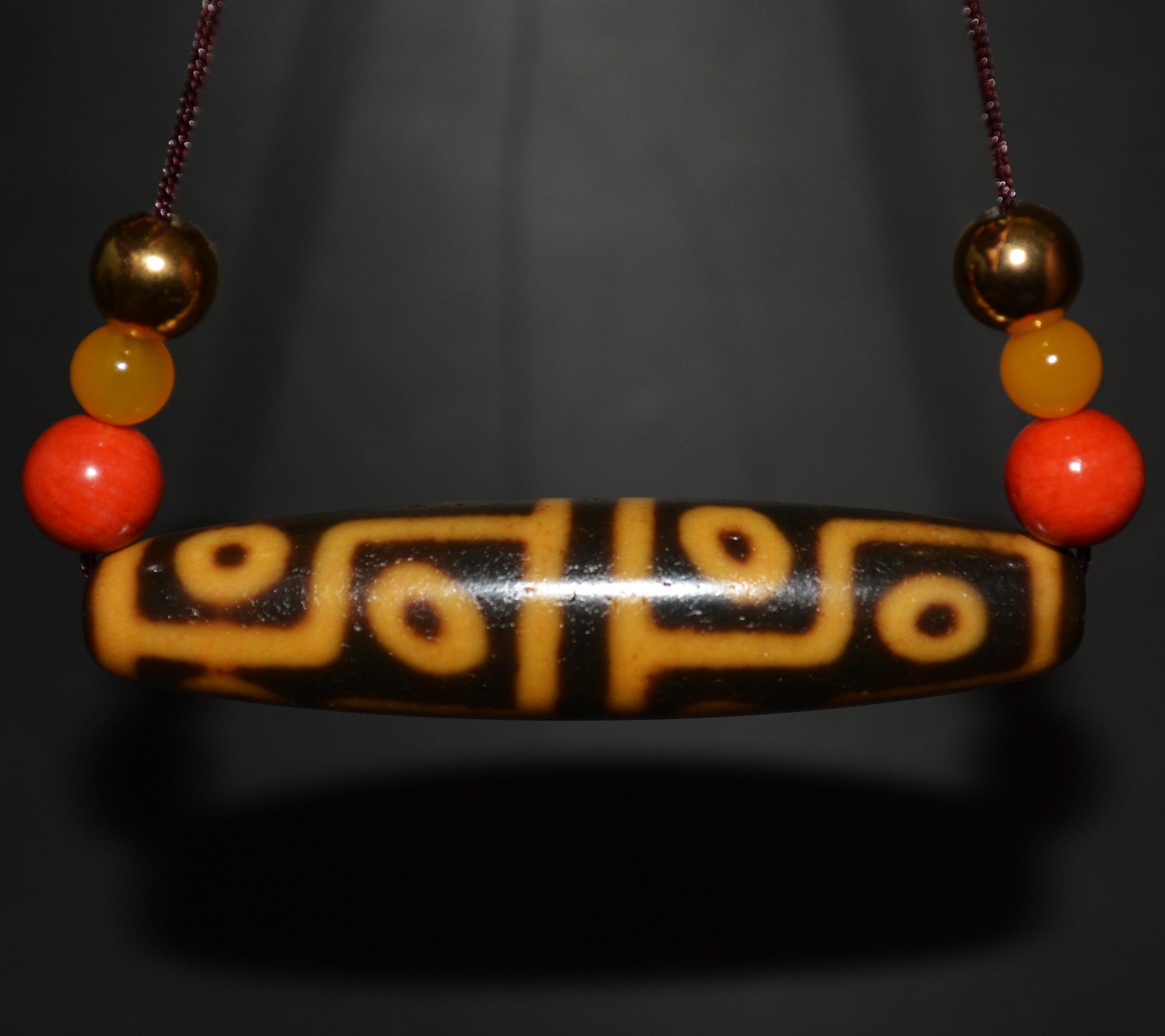 Real Himalaya Ancient Twelve Eyes Dzi Bead Pendant Amulet Tibetan Old Antique Genuine Agate Nepal Pure 12 Eyed Gzi Talisman Bracelet