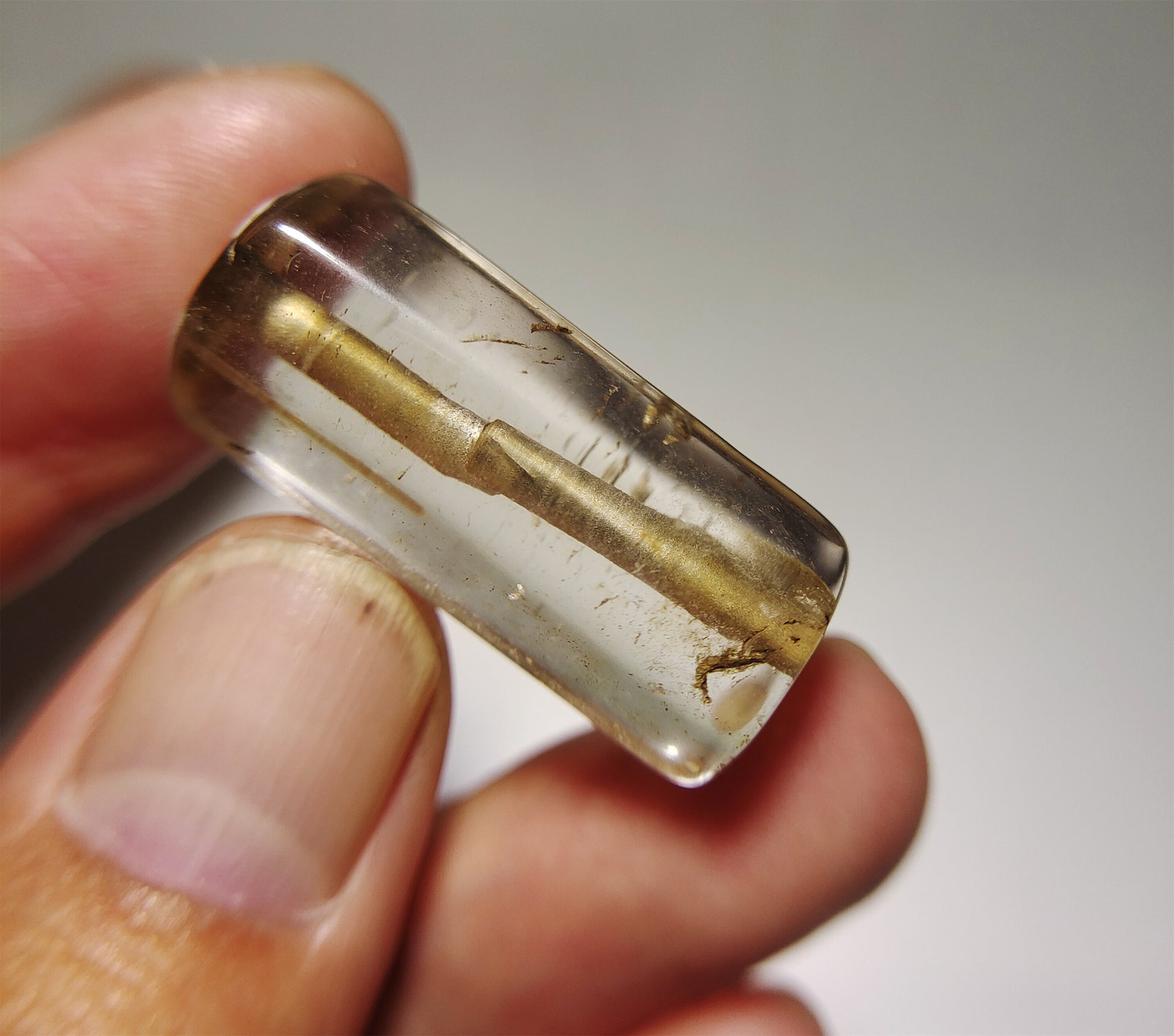 Real Himalaya Ancient White Crystal Bead Bracelet Pendant Quartz Clear Necklace Amulet Genuine Old Antique Chinese Talisman