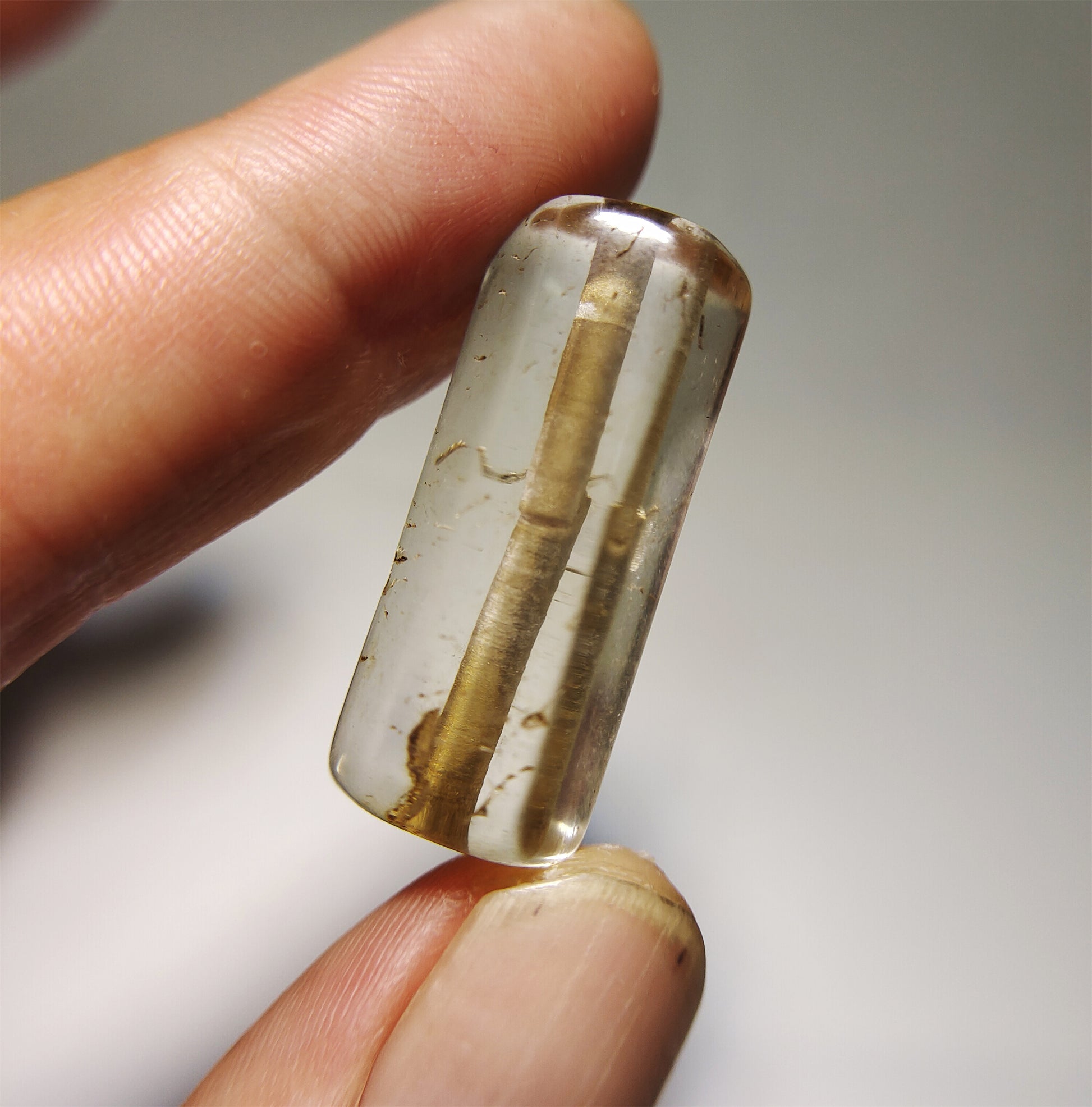 Real Himalaya Ancient White Crystal Bead Bracelet Pendant Quartz Clear Necklace Amulet Genuine Old Antique Chinese Talisman