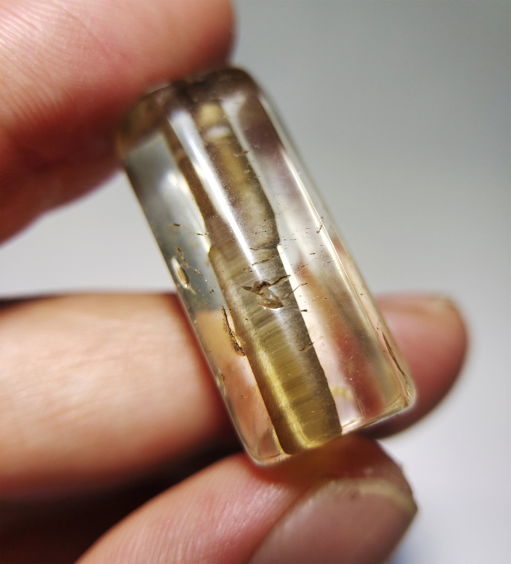 Real Himalaya Ancient White Crystal Bead Bracelet Pendant Quartz Clear Necklace Amulet Genuine Old Antique Chinese Talisman