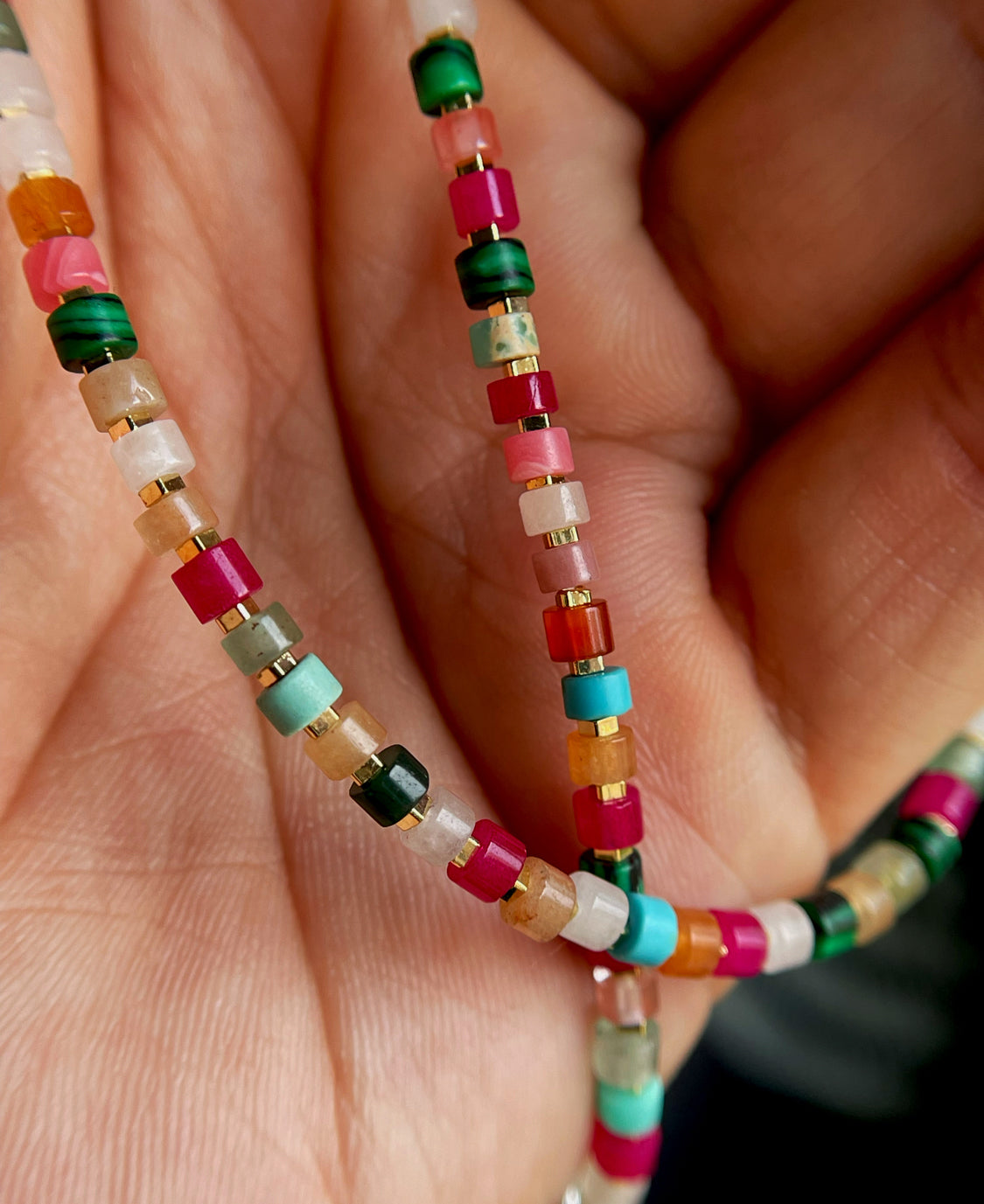Tibetan Old Antiqe Amazonite Crystal Turquoise Bracelet Necklace Real Himalaya Red Agate Malachite Mini Small Size