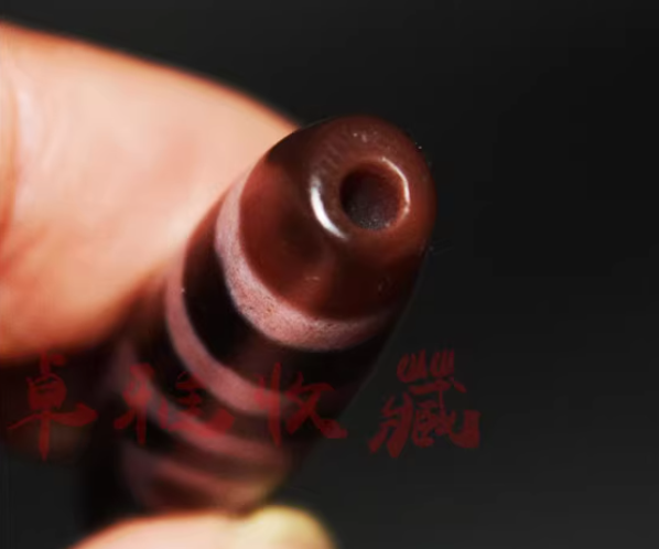 Real Himalayan Ancient Cinnabar Two Eyes Dzi Bead Amulet Tibetan Old Antique Agate Bloodspots 2 Eyed Pure Gzi Pendant Talisman Bracelet