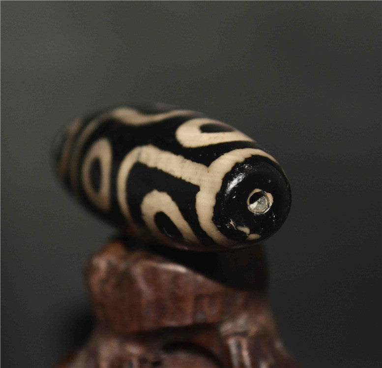 Real Himalayan Ancient Nine Eyes Dzi Bead Pendant Amulet Tibet Old Antique Genuine Agate Nepal 9 Eyed Pure Gzi Talisman