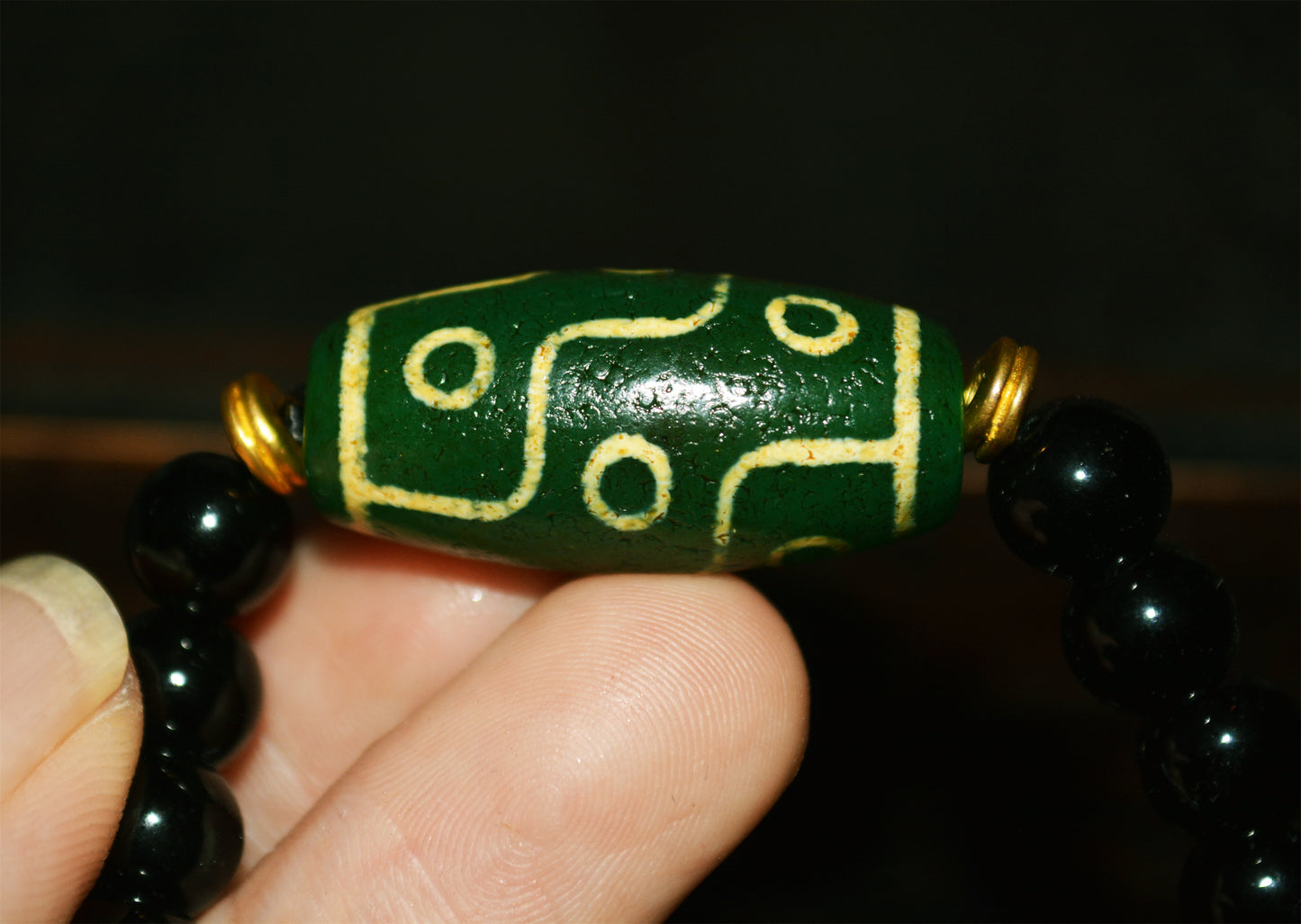 Real Himalayan Ancient Pure Nine Eyes Dzi Bead Amulet Tibetan Old Antique Agate Genuine 9 Eyed Gzi Tibet Talisman