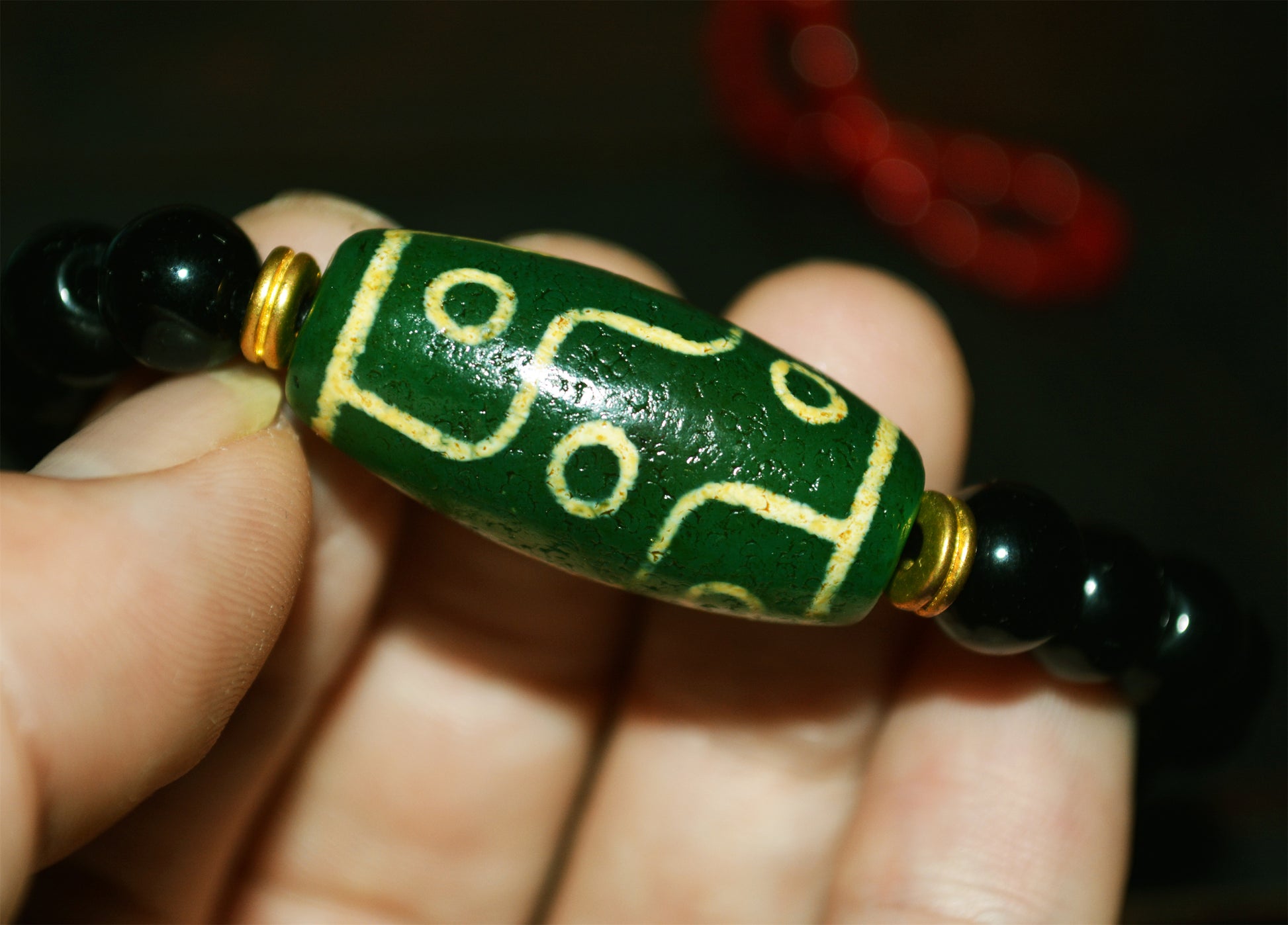 Real Himalayan Ancient Pure Nine Eyes Dzi Bead Amulet Tibetan Old Antique Agate Genuine 9 Eyed Gzi Tibet Talisman