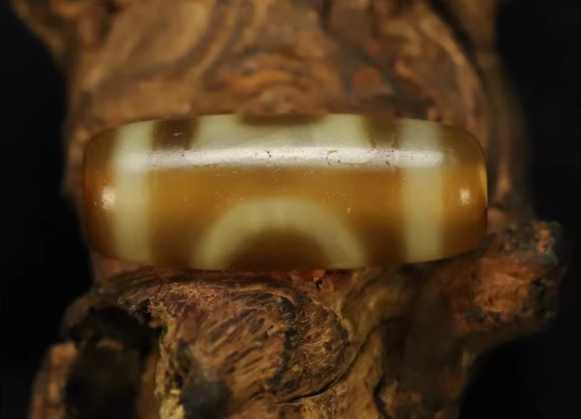 Real Himalayan Ancient Sakor Namkor Dzi Bead Pendant Amulet Tibet Heaven and Earth Agate Genuine Gzi Old Antique Talisman