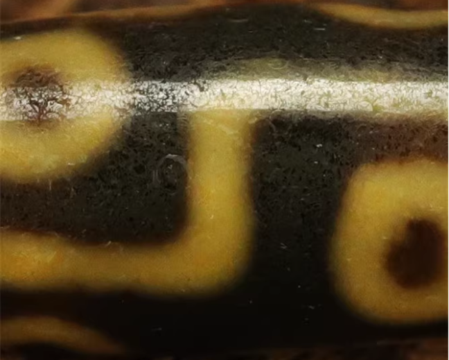 Real Himalayan Ancient Six Eyes Dzi Bead Pendant Amulet Tibet Agate 6 Eyed Pure Gzi Old Antique Talisman