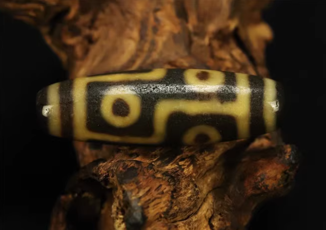 Real Himalayan Ancient Six Eyes Dzi Bead Pendant Amulet Tibet Agate 6 Eyed Pure Gzi Old Antique Talisman