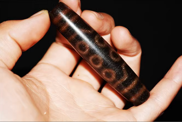 Real Himalayan Ancient Ten Eyes Dzi Bead Amulet Pendant Tibet Agate Genuine 10 Eyed Pure Gzi Old Antique Talisman