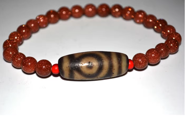 Real Himalayan Ancient Two Eye Dzi Bead Amulet Pendant Tibet Agate Genuine 2 Eyed Pure Gzi Old Antique Talisman