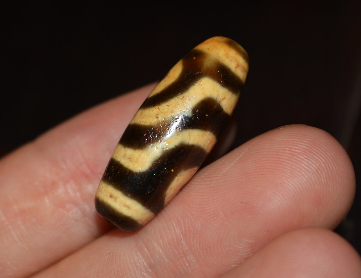 Real Himalayan Ancient Two Eyes Dzi Bead Amulet Tibet Pendant Agate Pure 2 Eyed Gzi Old Genuine Talisman Bracelet