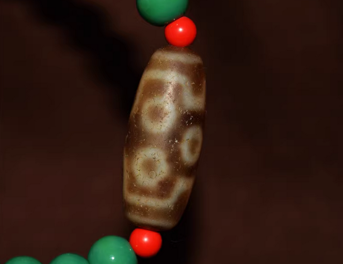 Real Himalayan Old Ancient Seven Eyes Dzi Bead Amulet Pendant Tibet Agate Genuine 7 Eyed Pure Gzi Antique Talisman Bracelet