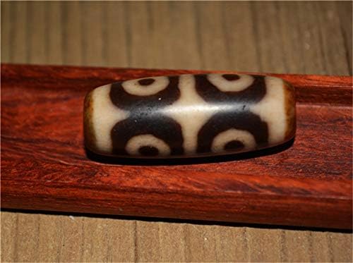 Real Himalayan Old Ancient Six Eyes Dzi Bead Pendant Amulet Tibet Agate 6 Eyed Pure Gzi Antique Talisman