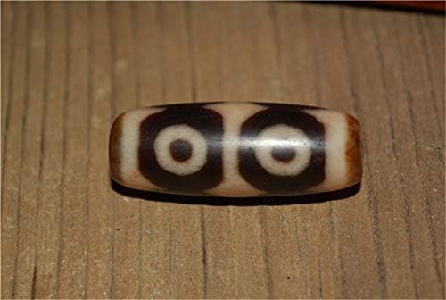 Real Himalayan Old Ancient Six Eyes Dzi Bead Pendant Amulet Tibet Agate 6 Eyed Pure Gzi Antique Talisman