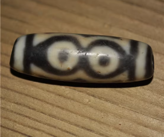 Real Himalayan Old Ancient Three Eyes Dzi Bead Bracelet Talisman Tibet Amulet Agate Stone Pure 3 Eyed Gzi Pendant