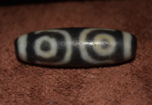 Real Himalayan Old Ancient Three Eyes Dzi Bead Pendant Talisman Tibet Amulet Agate Stone Pure 3 Eyed Gzi Bracelet