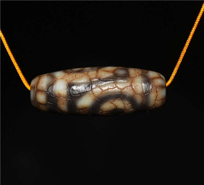 Real Himalayan Old Ancient Two Eyes Dzi Bead Pendant Amulet Tibet Agate Stone Pure 2 Eyed Gzi Talisman Bracelet