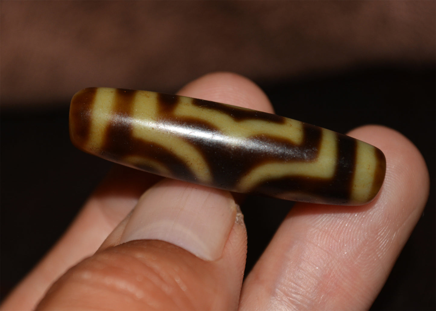 Real Himalayas Ancient Three Eyes Dzi Bead Amulet Tibet Pendant Agate Pure 3 Eyed Gzi Old Antique Genuine Talisman Bracelet