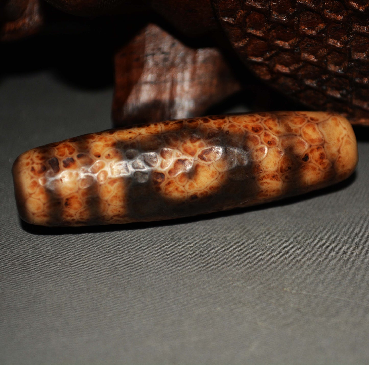 Real Himalayas Old Ancient Three Eyes Dzi Bead Pendant Talisman Tibet Agate Stone Pure 3 Eyed Gzi Amulet Bracelet