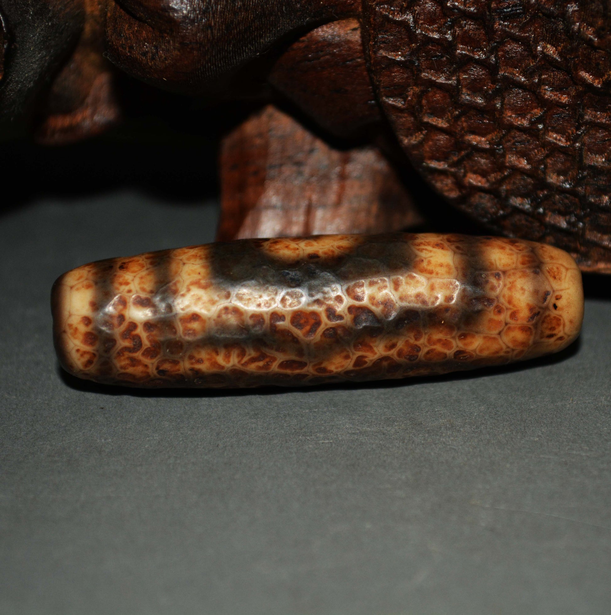 Real Himalayas Old Ancient Three Eyes Dzi Bead Pendant Talisman Tibet Agate Stone Pure 3 Eyed Gzi Amulet Bracelet