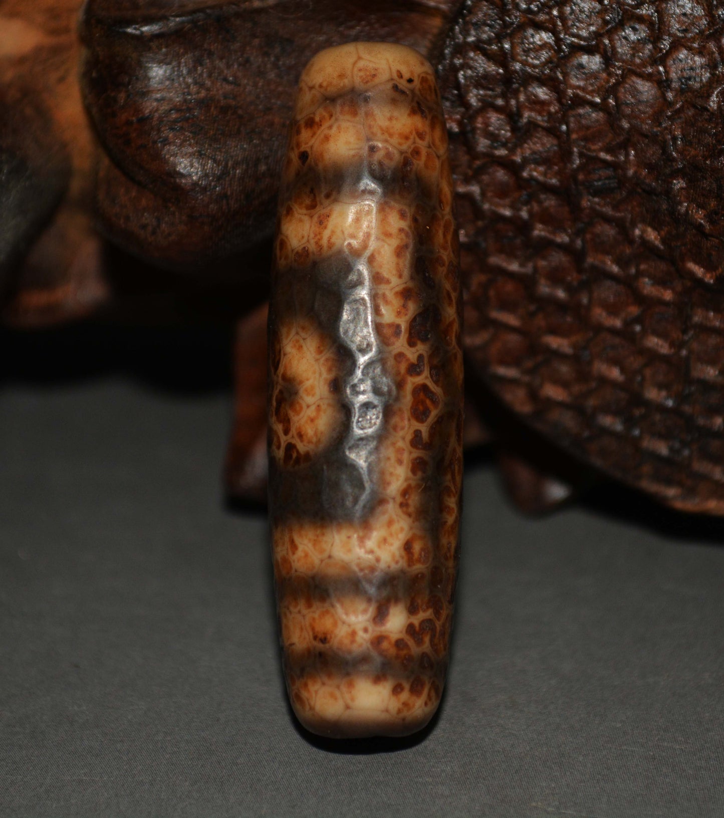 Real Himalayas Old Ancient Three Eyes Dzi Bead Pendant Talisman Tibet Agate Stone Pure 3 Eyed Gzi Amulet Bracelet